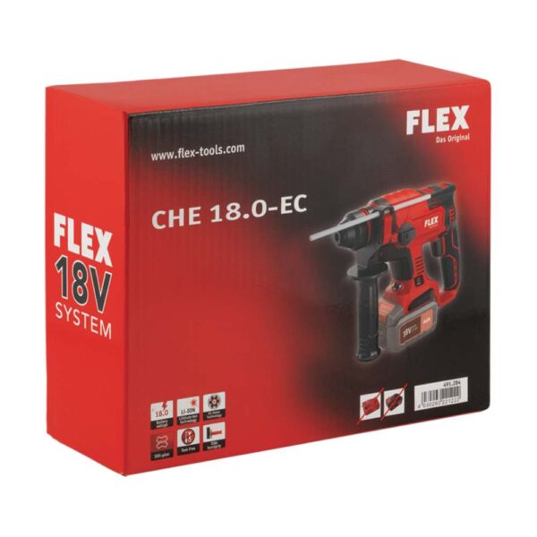 ΠΙΣΤΟΛΕΤΟ ΠΕΡΙΣΤΡΟΦΙΚΟ FLEX 18V CHE-18.0-EC-C, SDS PLUS (SOLO), 1,7J 491284 - Image 2